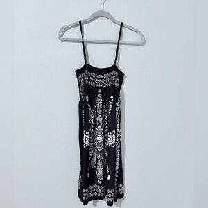 Black and White Patterned Dress